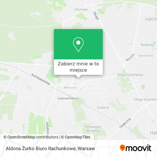 Mapa Aldona Żurko Biuro Rachunkowe