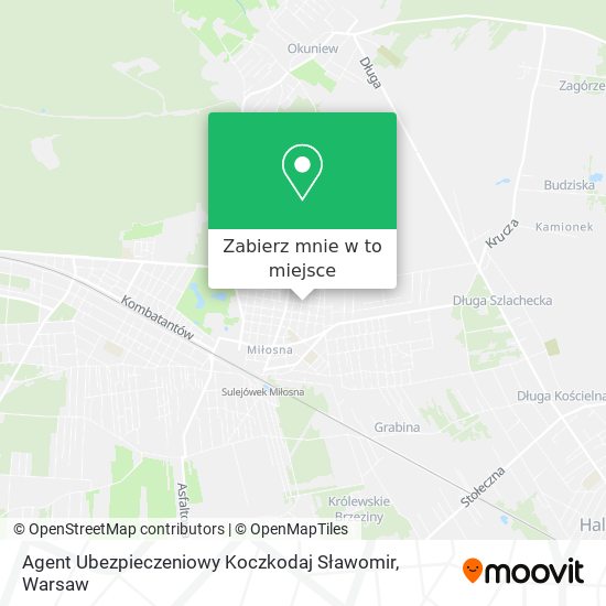 Mapa Agent Ubezpieczeniowy Koczkodaj Sławomir