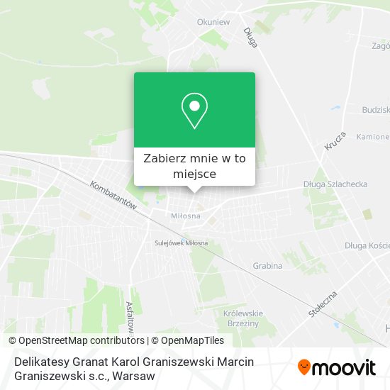 Mapa Delikatesy Granat Karol Graniszewski Marcin Graniszewski s.c.