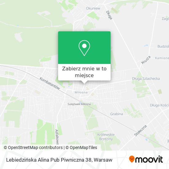 Mapa Lebiedzińska Alina Pub Piwniczna 38