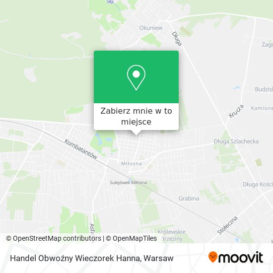 Mapa Handel Obwoźny Wieczorek Hanna