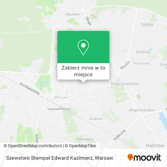Mapa Szewstwo Stempel Edward Kazimierz