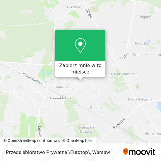 Mapa Przedsiębiorstwo Prywatne \Eurotop\