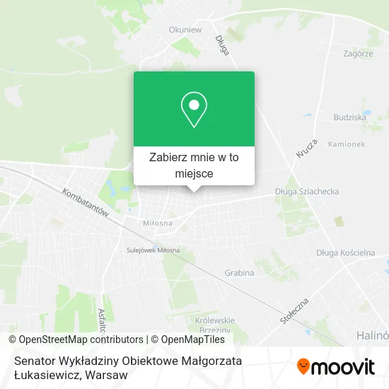 Mapa Senator Wykładziny Obiektowe Małgorzata Łukasiewicz