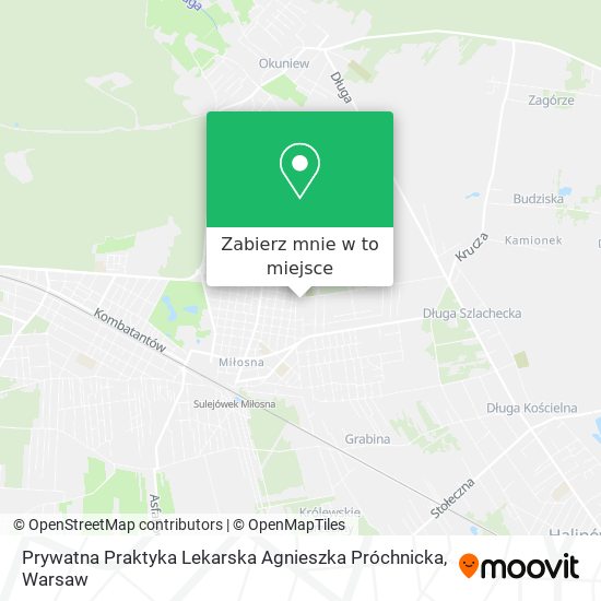 Mapa Prywatna Praktyka Lekarska Agnieszka Próchnicka