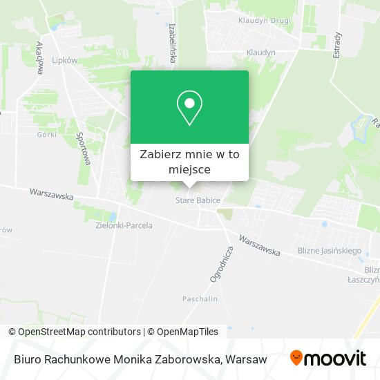 Mapa Biuro Rachunkowe Monika Zaborowska