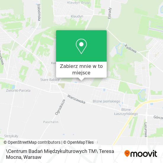 Mapa \Centrum Badań Międzykulturowych TM\ Teresa Mocna