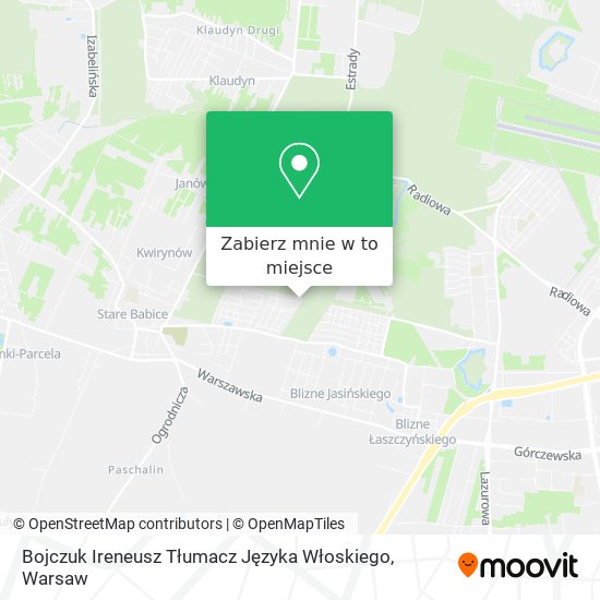 Mapa Bojczuk Ireneusz Tłumacz Języka Włoskiego