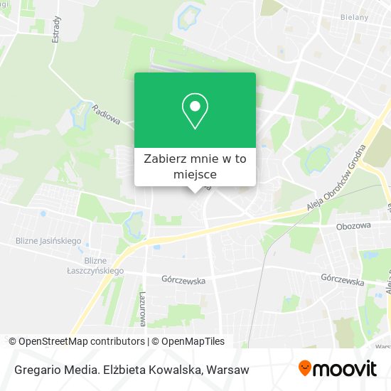 Mapa Gregario Media. Elżbieta Kowalska