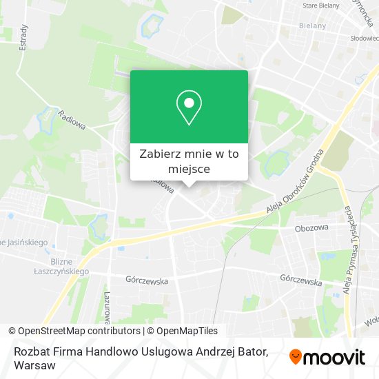 Mapa Rozbat Firma Handlowo Uslugowa Andrzej Bator