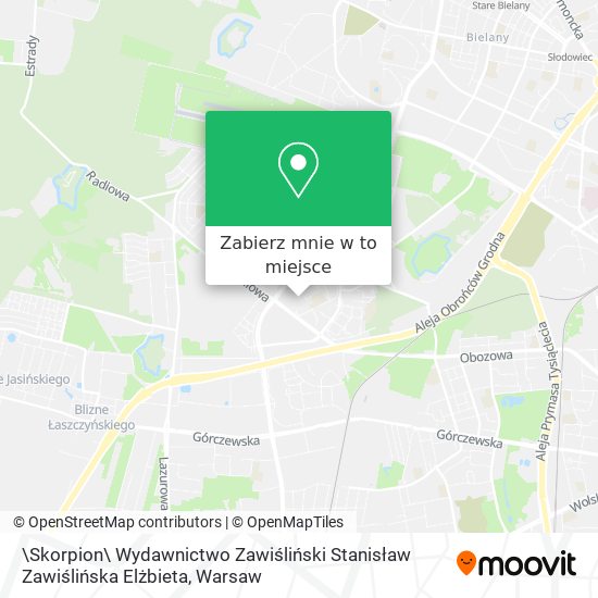 Mapa \Skorpion\ Wydawnictwo Zawiśliński Stanisław Zawiślińska Elżbieta