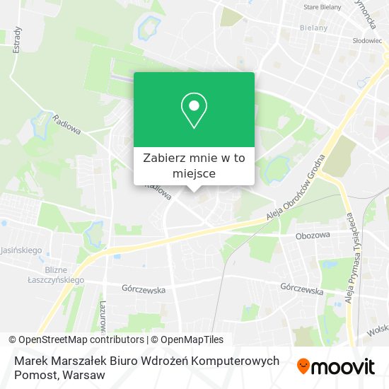 Mapa Marek Marszałek Biuro Wdrożeń Komputerowych Pomost