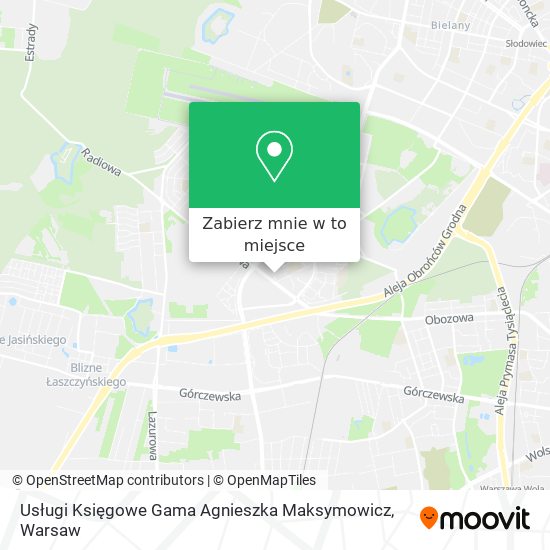 Mapa Usługi Księgowe Gama Agnieszka Maksymowicz