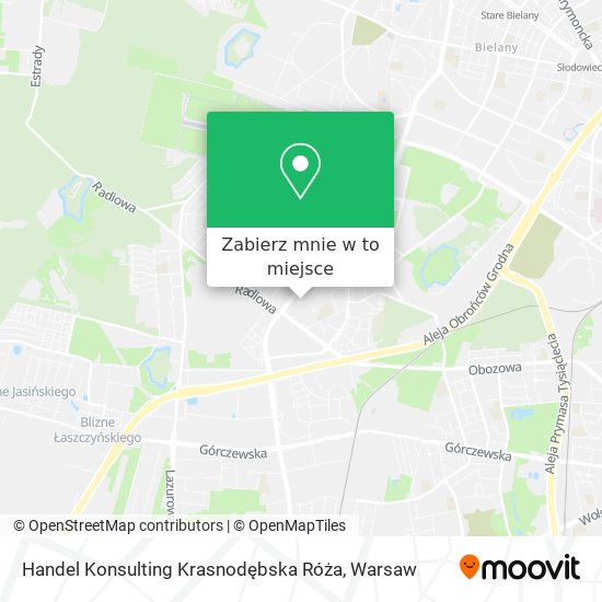 Mapa Handel Konsulting Krasnodębska Róża