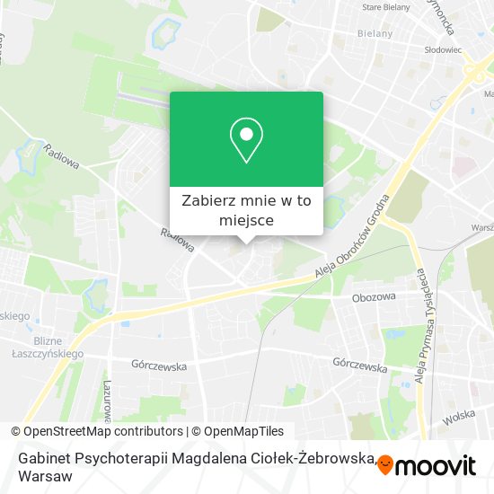 Mapa Gabinet Psychoterapii Magdalena Ciołek-Żebrowska