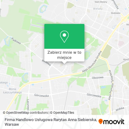 Mapa Firma Handlowo Usługowa Rarytas Anna Siebierska