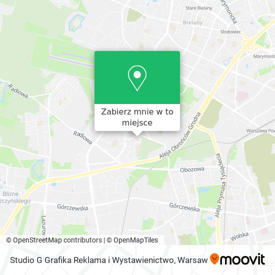 Mapa Studio G Grafika Reklama i Wystawienictwo