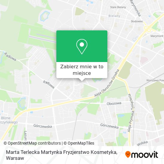 Mapa Marta Terlecka Martynka Fryzjerstwo Kosmetyka