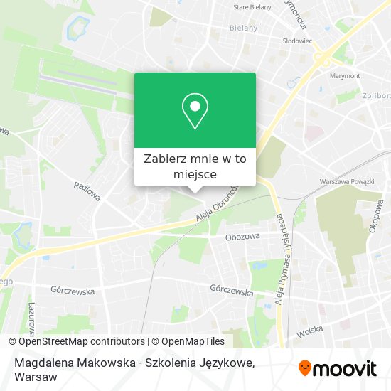 Mapa Magdalena Makowska - Szkolenia Językowe