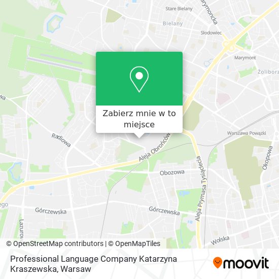 Mapa Professional Language Company Katarzyna Kraszewska