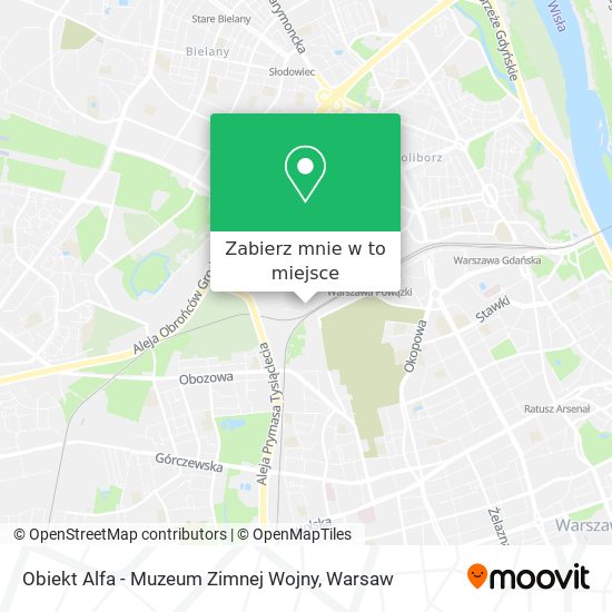 Mapa Obiekt Alfa - Muzeum Zimnej Wojny