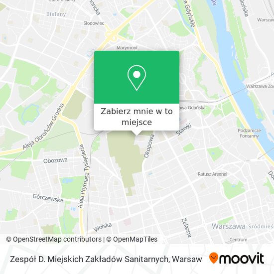 Mapa Zespół D. Miejskich Zakładów Sanitarnych