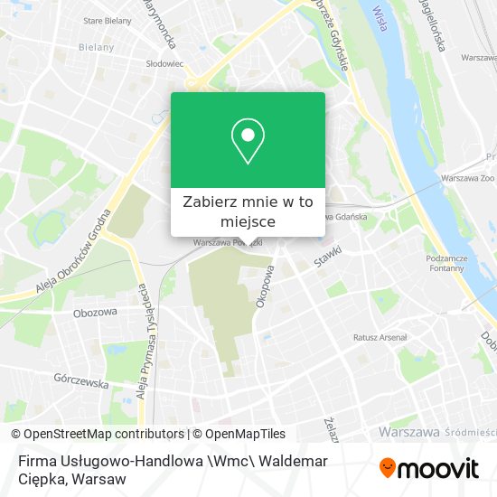 Mapa Firma Usługowo-Handlowa \Wmc\ Waldemar Ciępka