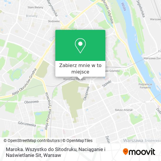 Mapa Maroka. Wszystko do Sitodruku, Naciąganie i Naświetlanie Sit