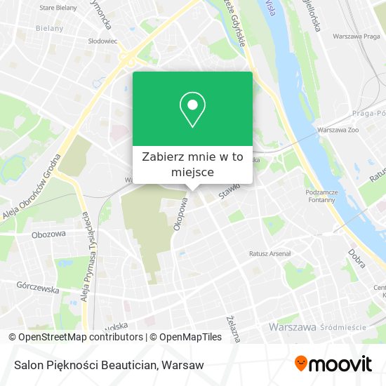 Mapa Salon Piękności Beautician