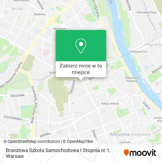 Mapa Branżowa Szkoła Samochodowa I Stopnia nr 1