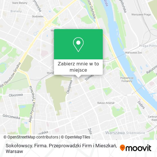 Mapa Sokołowscy. Firma. Przeprowadzki Firm i Mieszkań