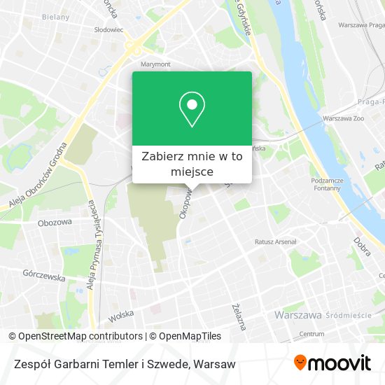 Mapa Zespół Garbarni Temler i Szwede