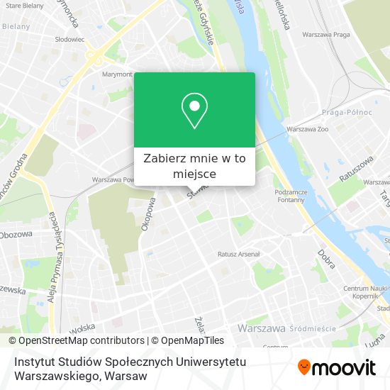 Mapa Instytut Studiów Społecznych Uniwersytetu Warszawskiego