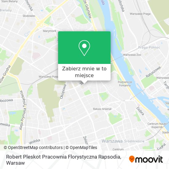 Mapa Robert Pleskot Pracownia Florystyczna Rapsodia