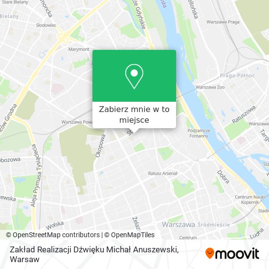 Mapa Zakład Realizacji Dźwięku Michał Anuszewski