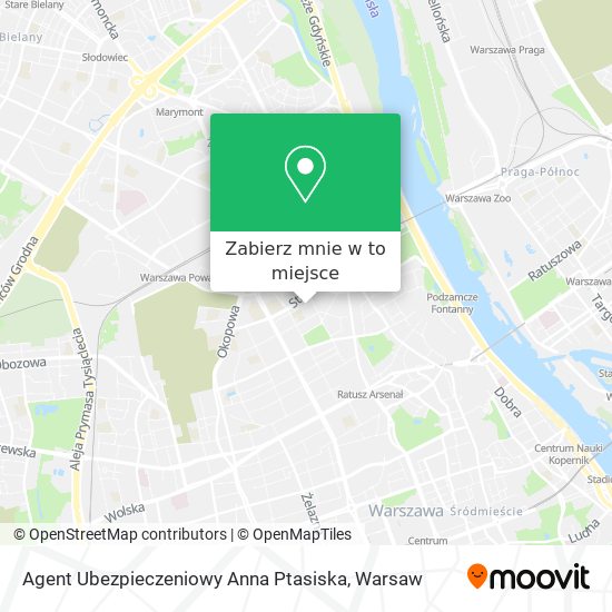 Mapa Agent Ubezpieczeniowy Anna Ptasiska