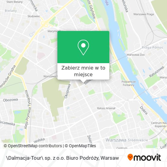 Mapa \Dalmacja-Tour\ sp. z o.o. Biuro Podróży