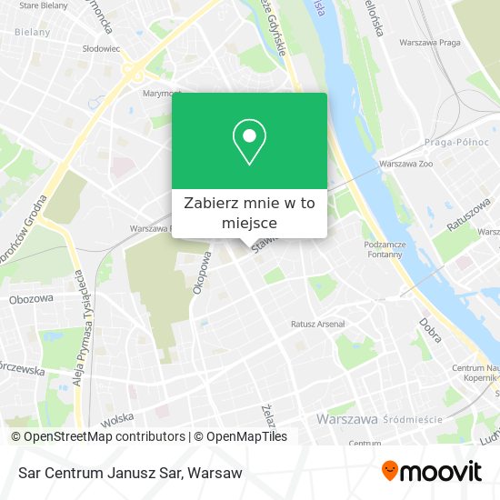 Mapa Sar Centrum Janusz Sar