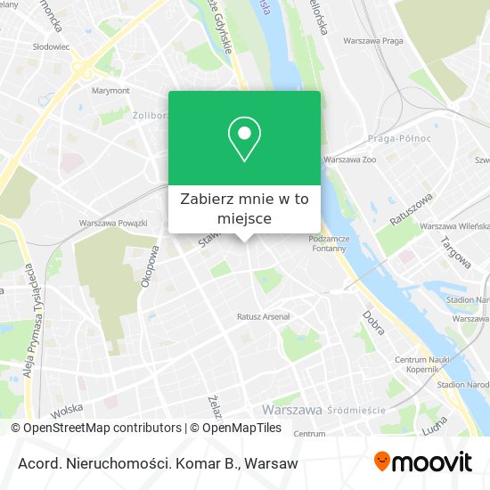 Mapa Acord. Nieruchomości. Komar B.