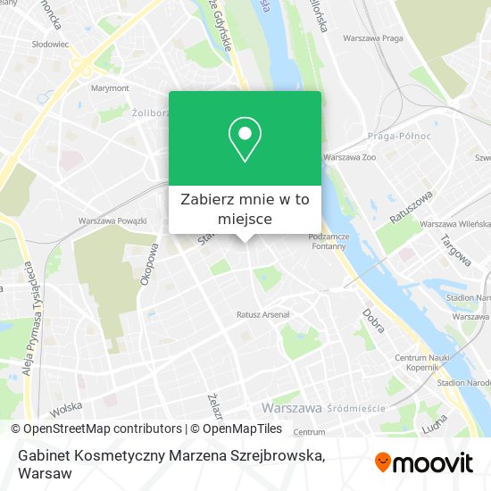 Mapa Gabinet Kosmetyczny Marzena Szrejbrowska