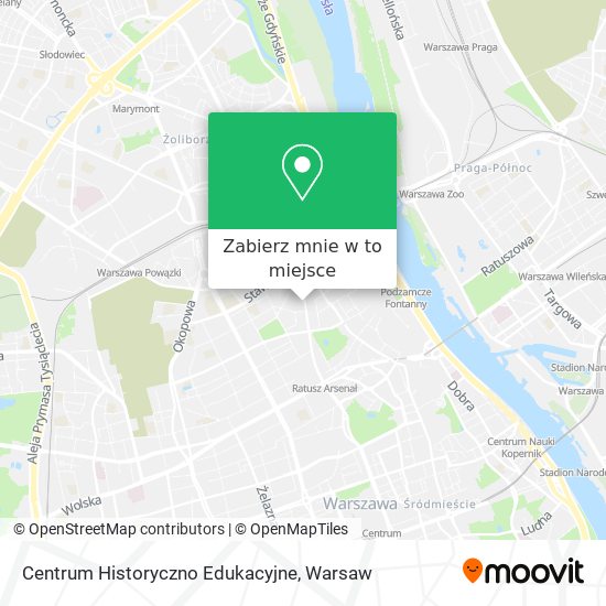 Mapa Centrum Historyczno Edukacyjne