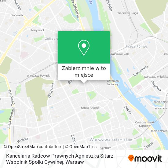 Mapa Kancelaria Radcow Prawnych Agnieszka Sitarz Wspolnik Spolki Cywilnej