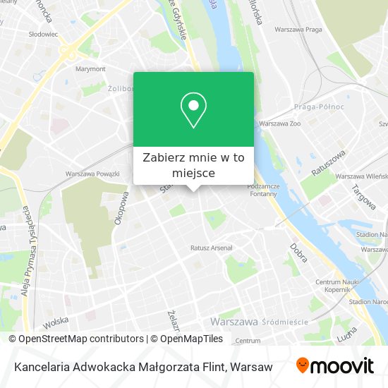 Mapa Kancelaria Adwokacka Małgorzata Flint