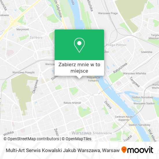 Mapa Multi-Art Serwis Kowalski Jakub Warszawa