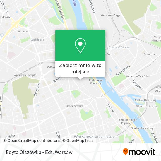 Mapa Edyta Olszówka - Edt