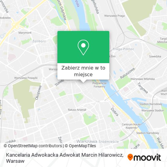 Mapa Kancelaria Adwokacka Adwokat Marcin Hilarowicz