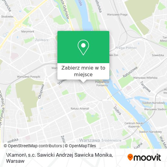 Mapa \Kamon\ s.c. Sawicki Andrzej Sawicka Monika