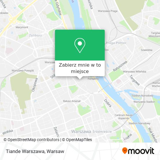 Mapa Tiande Warszawa