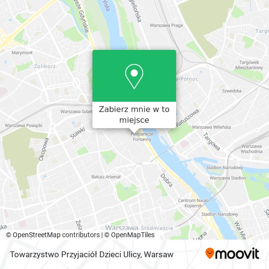 Mapa Towarzystwo Przyjaciół Dzieci Ulicy