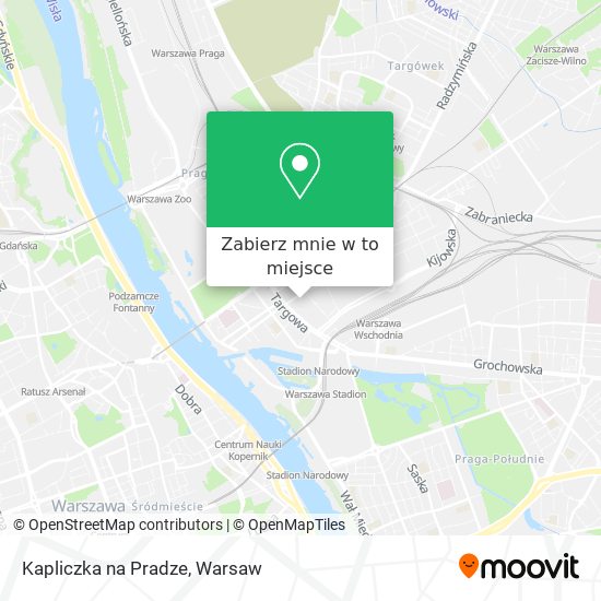 Mapa Kapliczka na Pradze